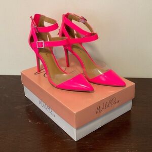 Wild Pair Hot Pink Strappy Heels